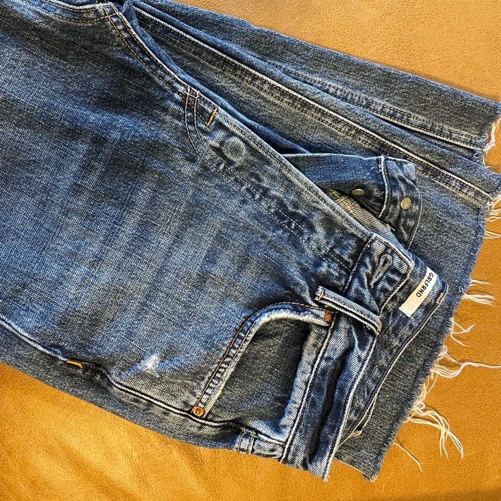 GRLFRND Denim Carla High Rise Wide Leg Button Fly (26) EUC